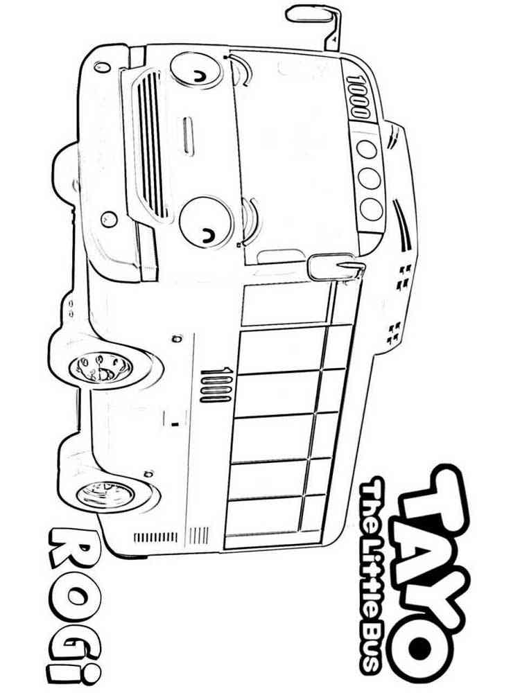 Tayo The Little Bus Coloring Pages