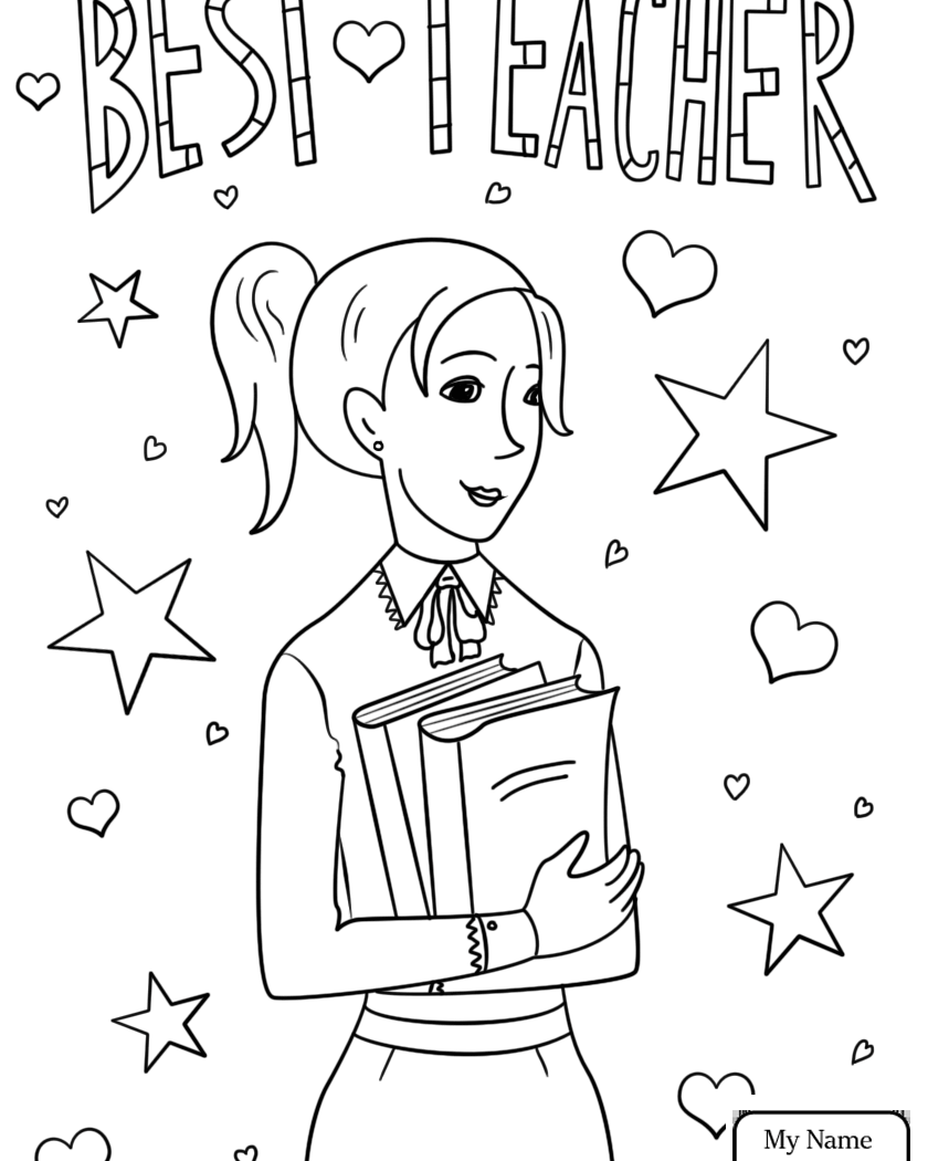 Teacher Appreciation Coloring Pages At GetDrawings Free Download