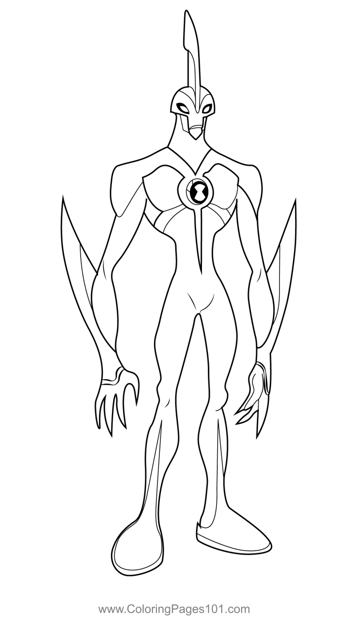 The Way Big Coloring Page For Kids Free Ben 10 Printable Coloring 