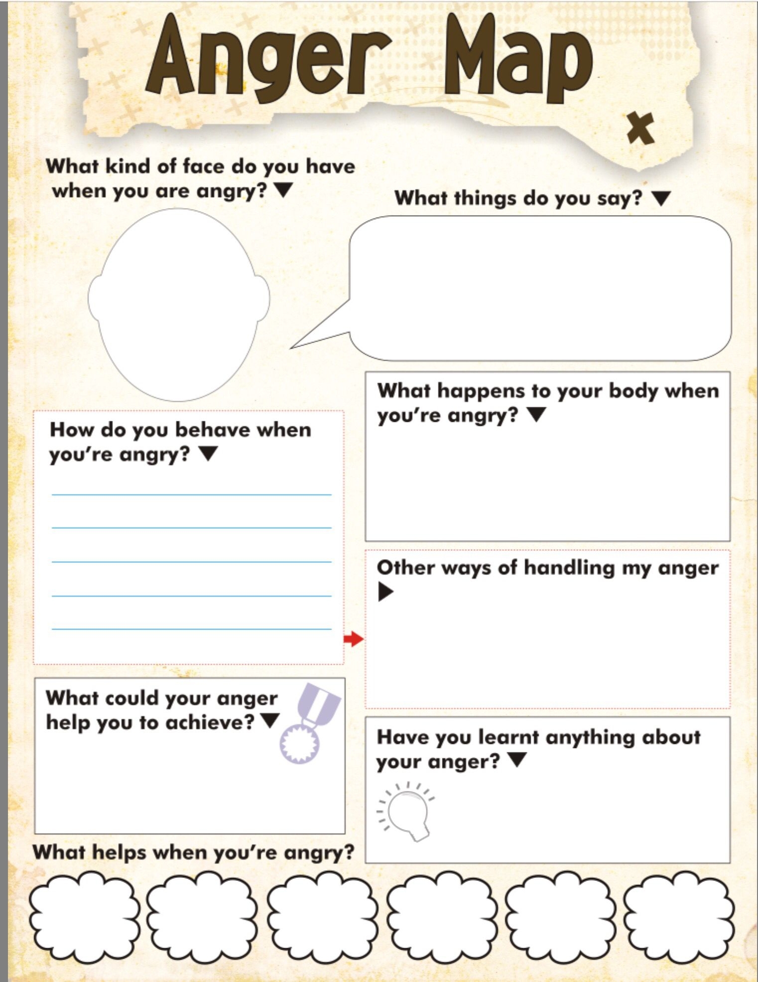 Therapist Aid Worksheets For Children Anger Management Worksheets