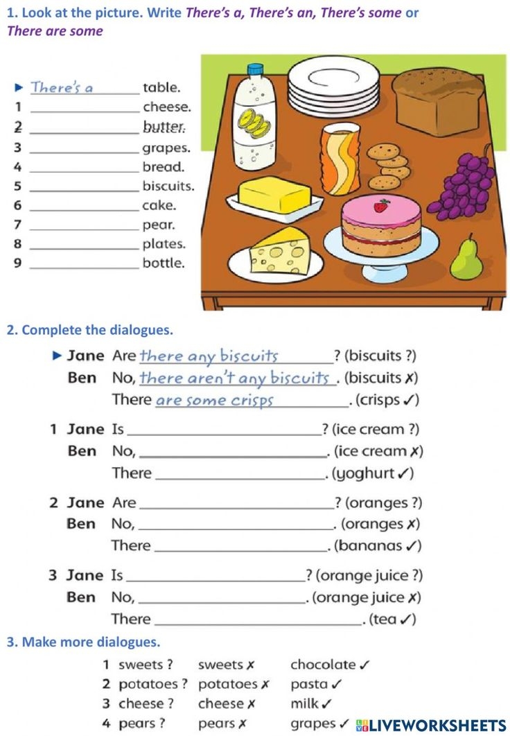 There Is are Some any Worksheet For ESL Students