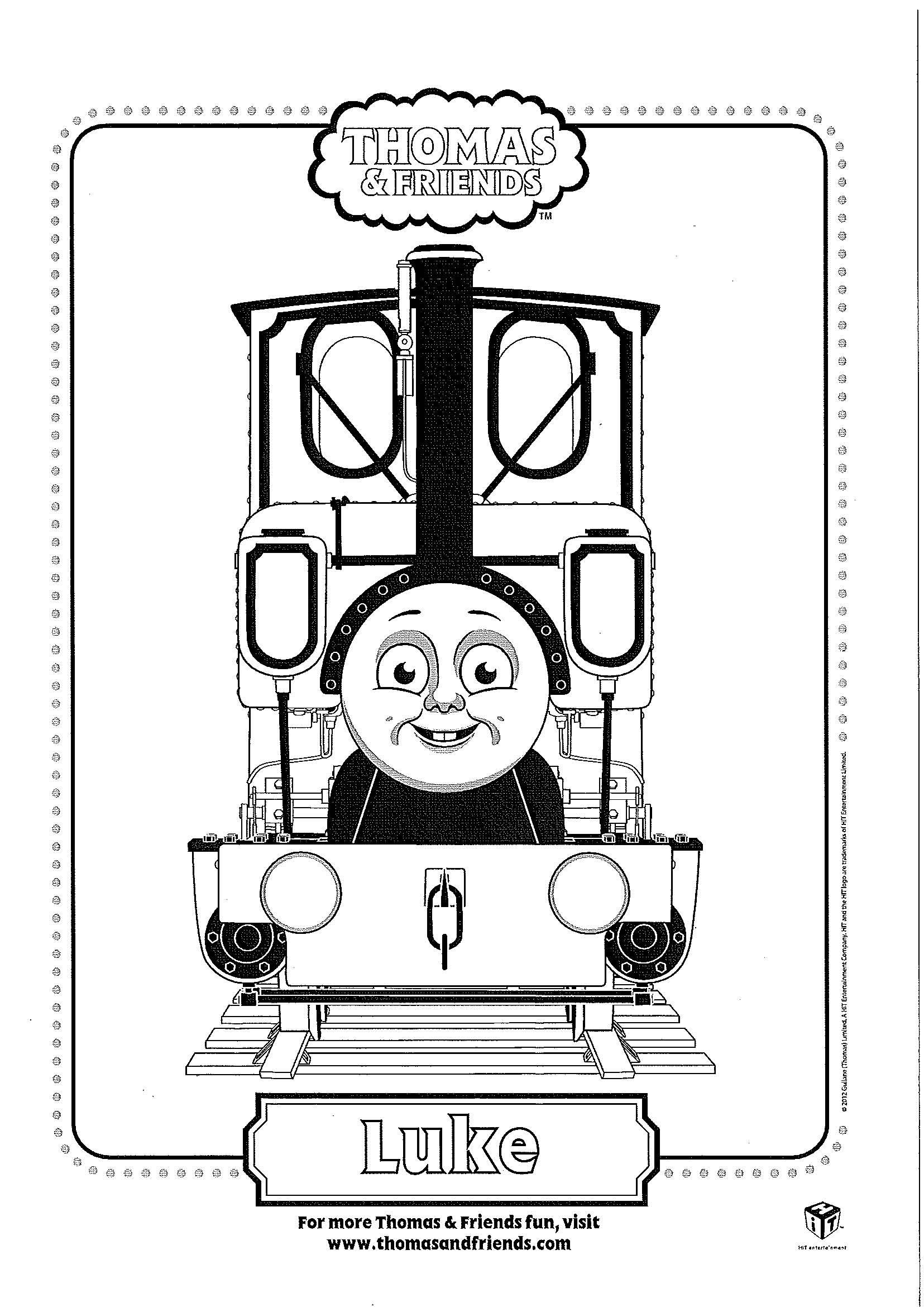 Thomas Train Coloring Pages