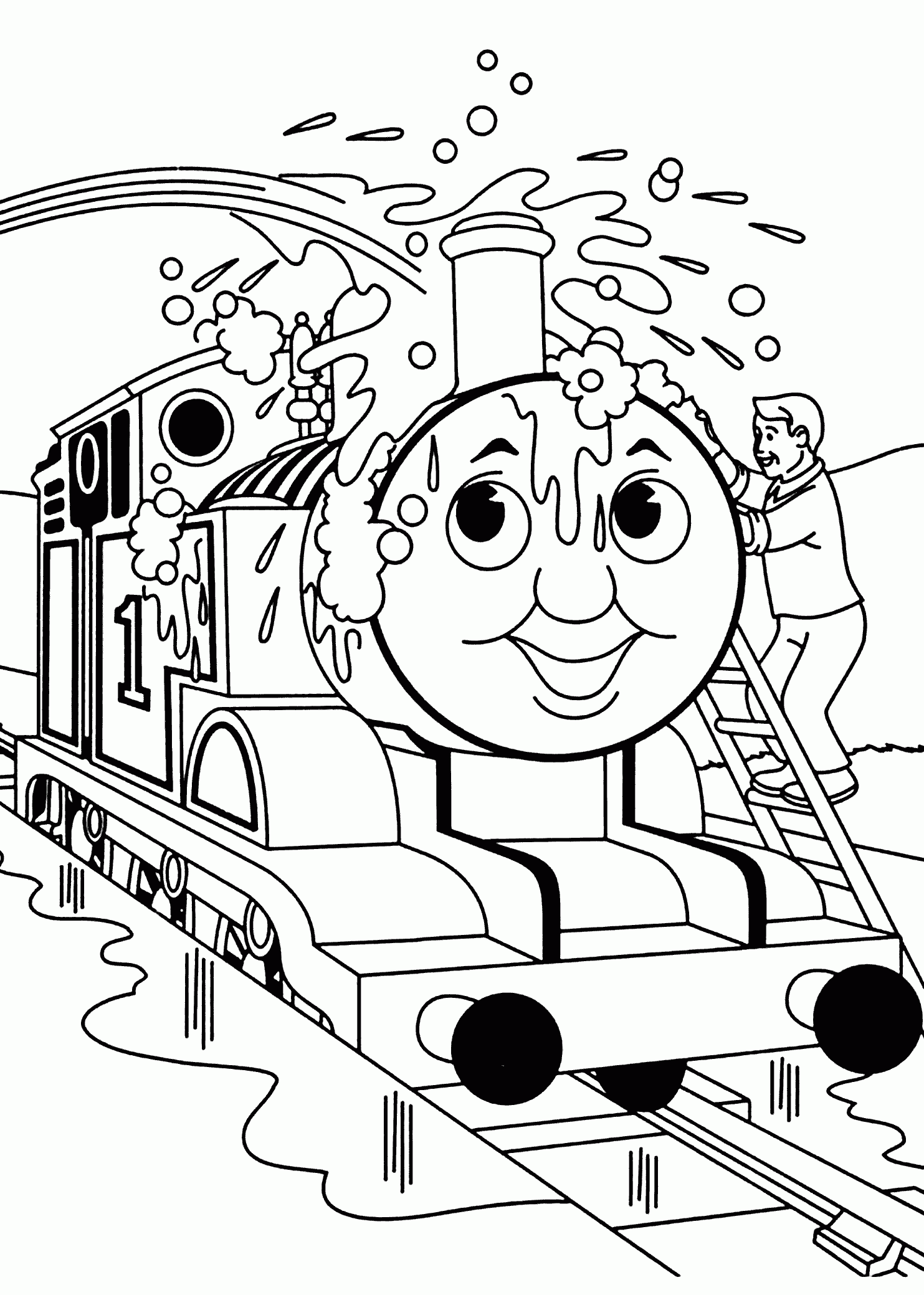 Thomas Washing Coloring Page Free Printable Coloring Pages For Kids