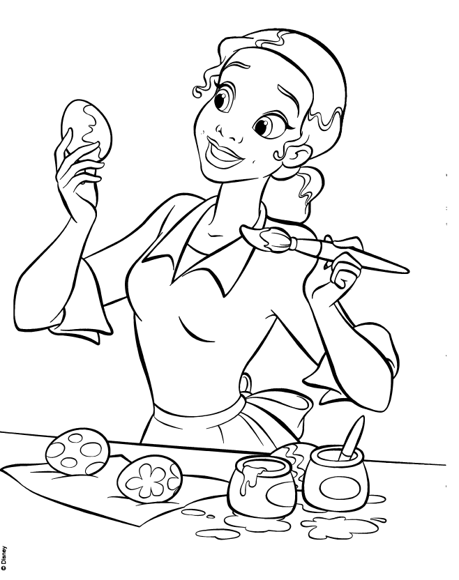 Tiana Coloring Pages