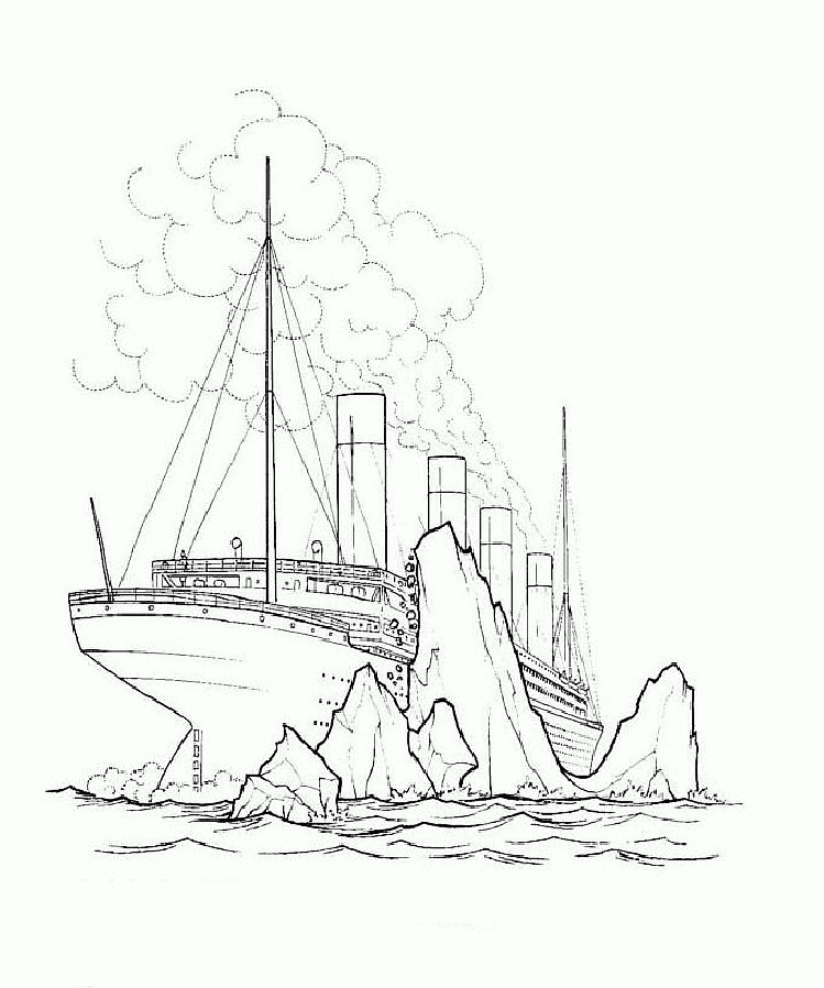 Titanic Coloring Page PicGifs