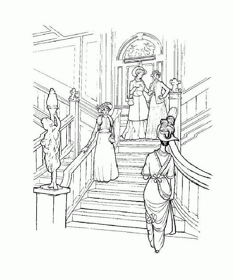 Titanic Coloring Page PicGifs
