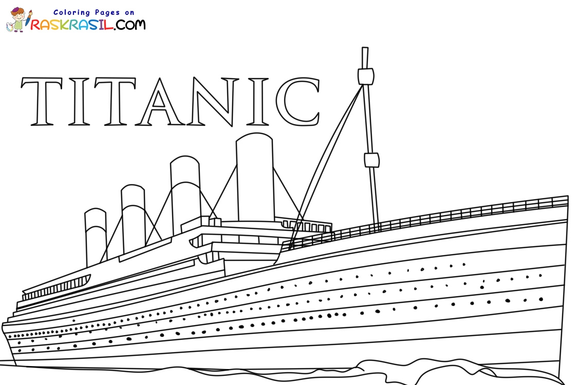 Titanic Coloring Page