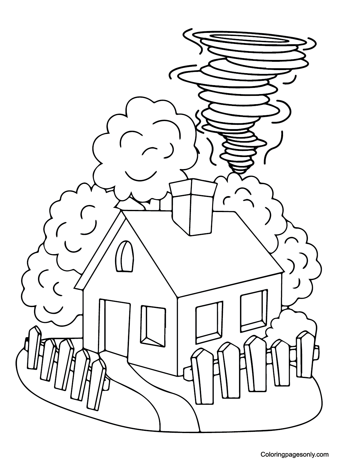 Tornado Mandala Coloring Page Free Printable Coloring Pages