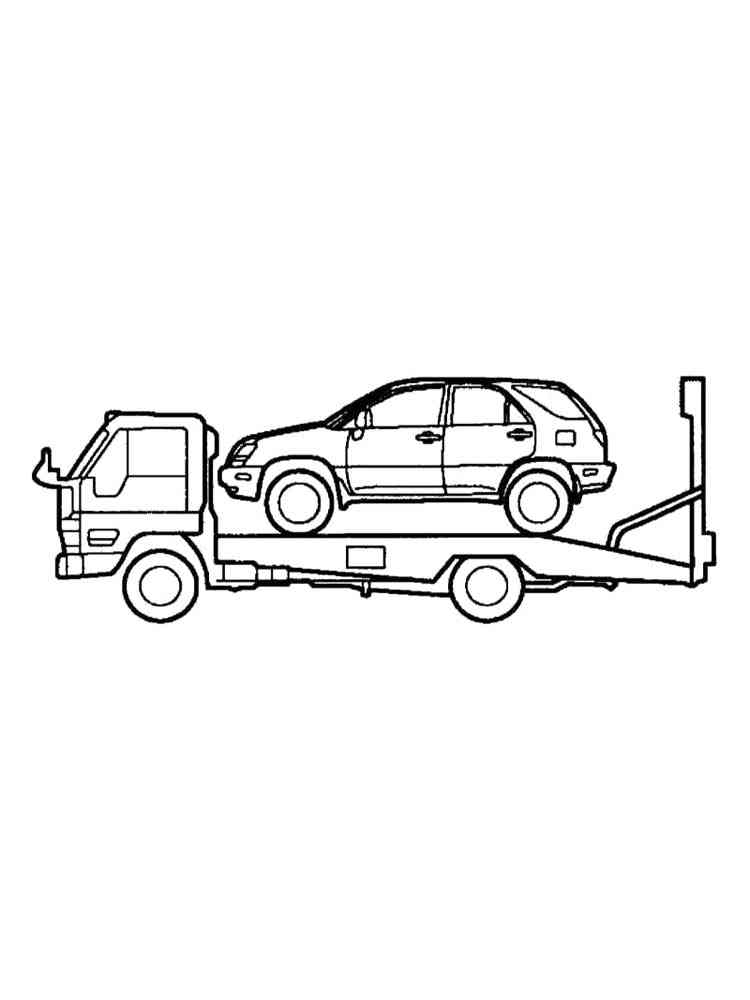Tow Truck Coloring Pages