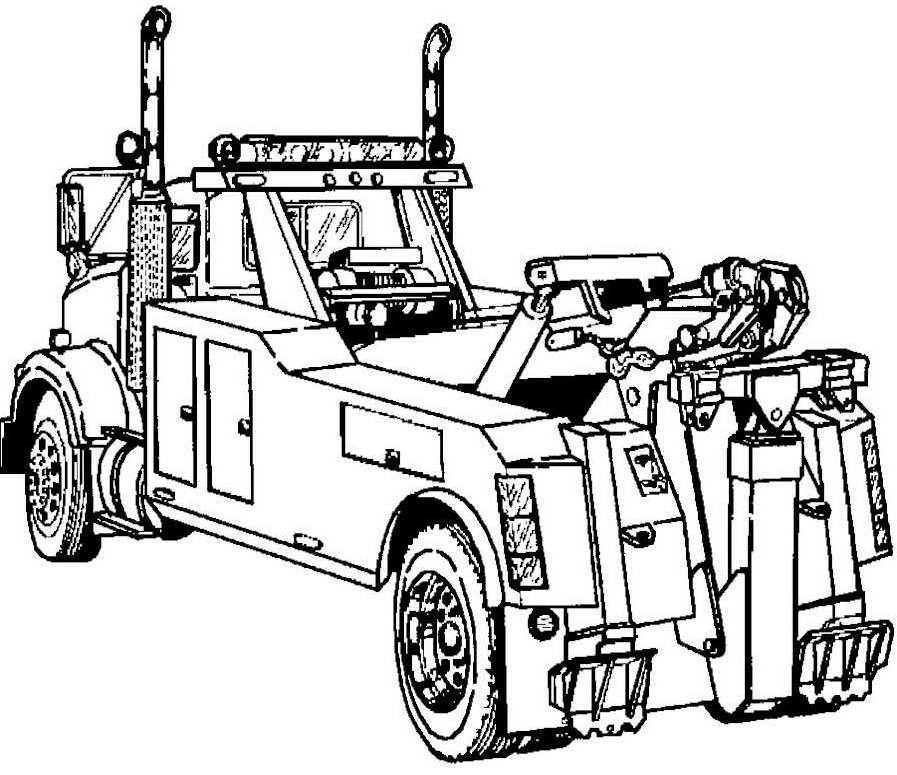 Tow Truck Coloring Pages Coloring Page Coloring Home