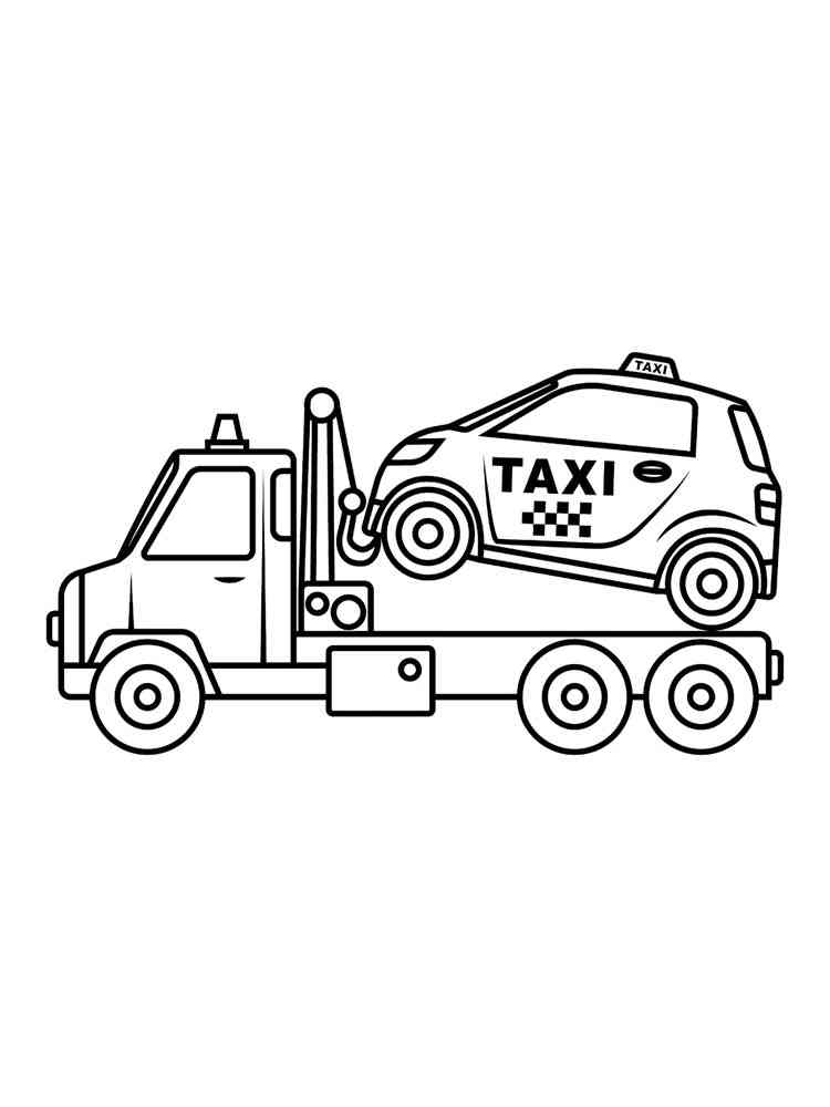 Tow Truck Coloring Pages