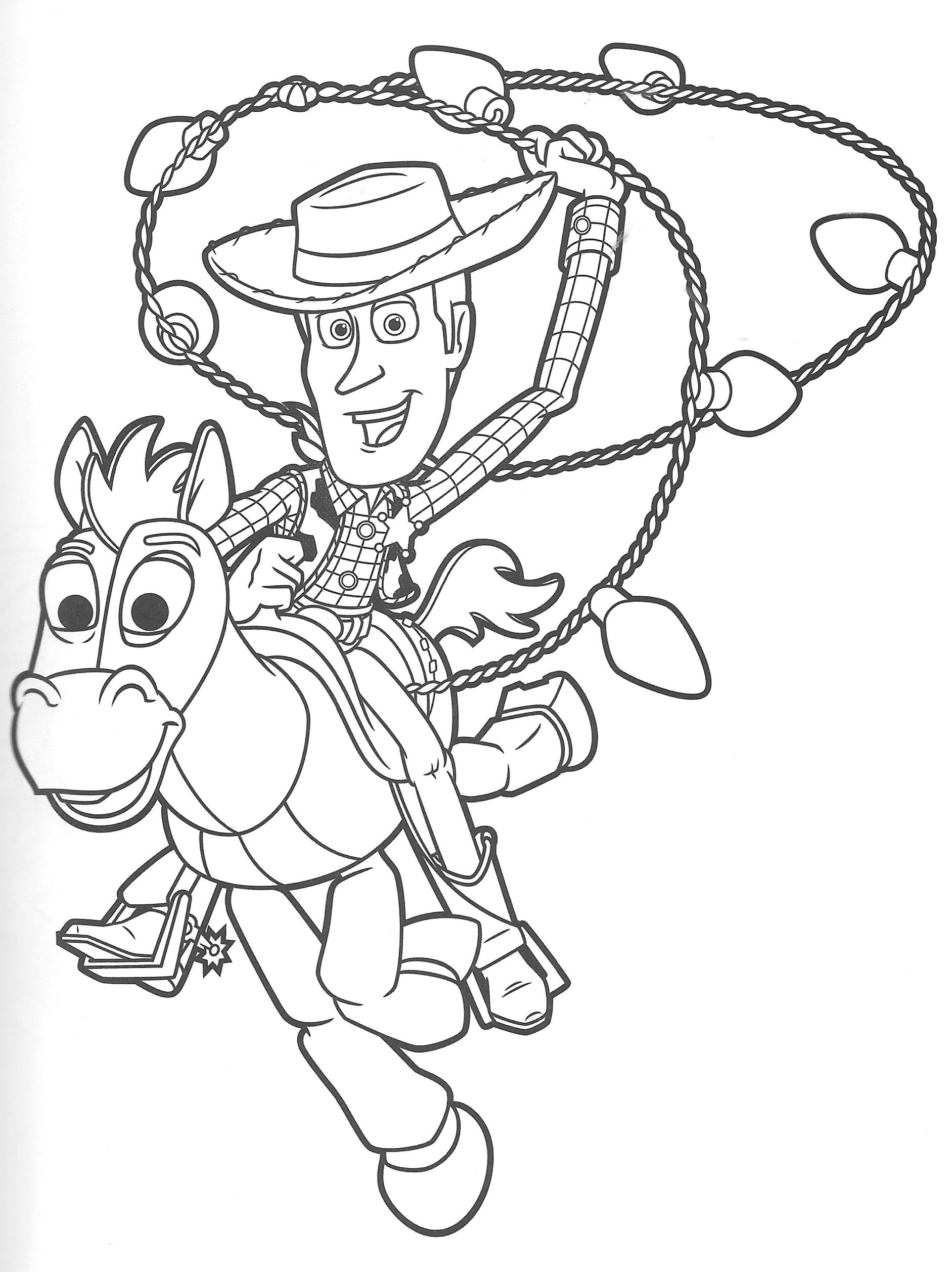 Toy Story Woody Coloring Pages