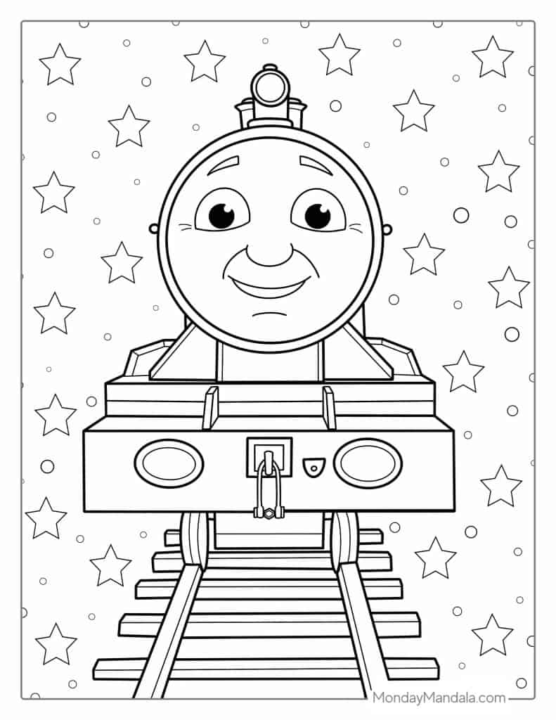 Train Coloring Page Free PDF Printables Coloring Home