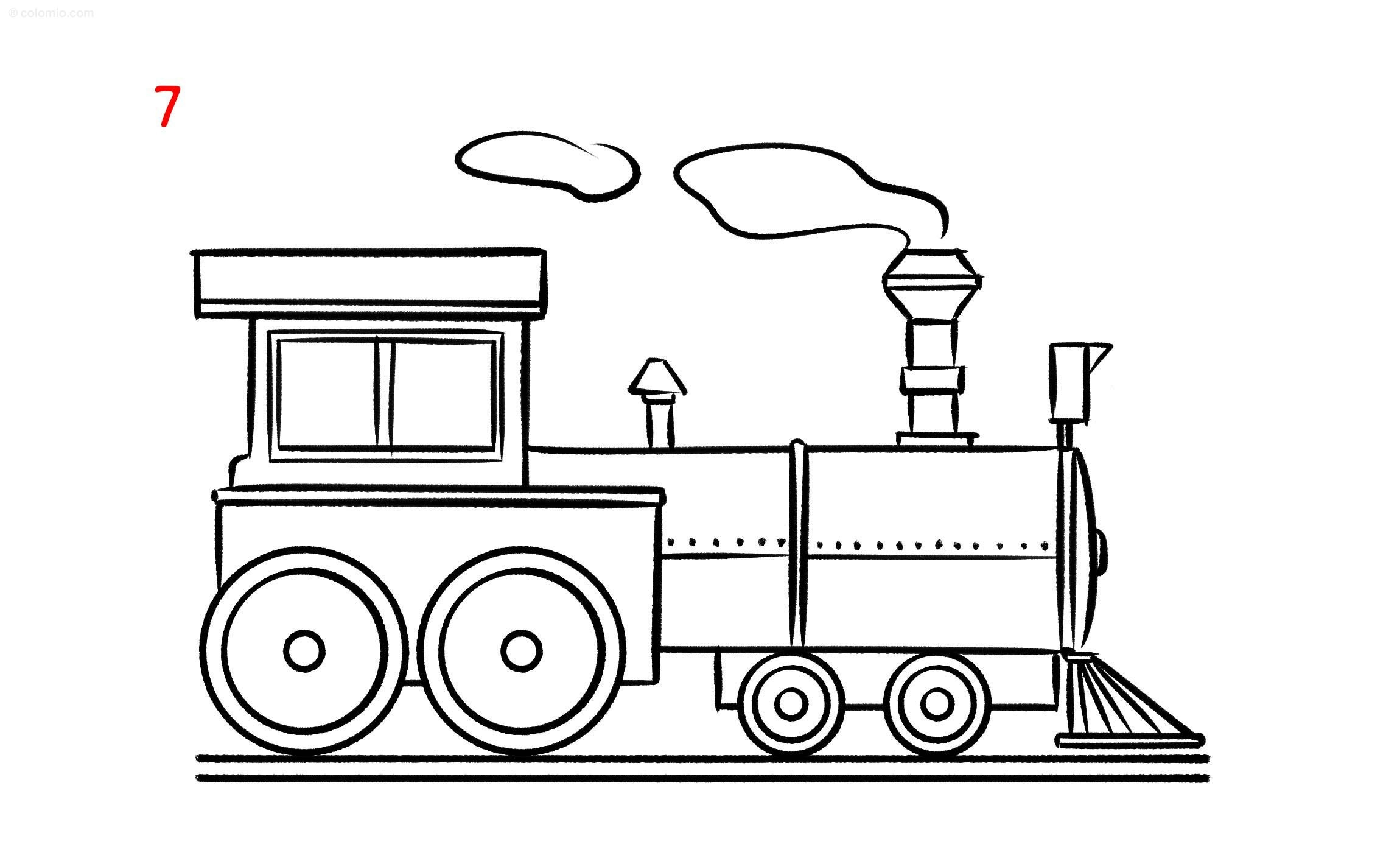 Train Drawing Ideas How To Draw A Train In 7 Steps