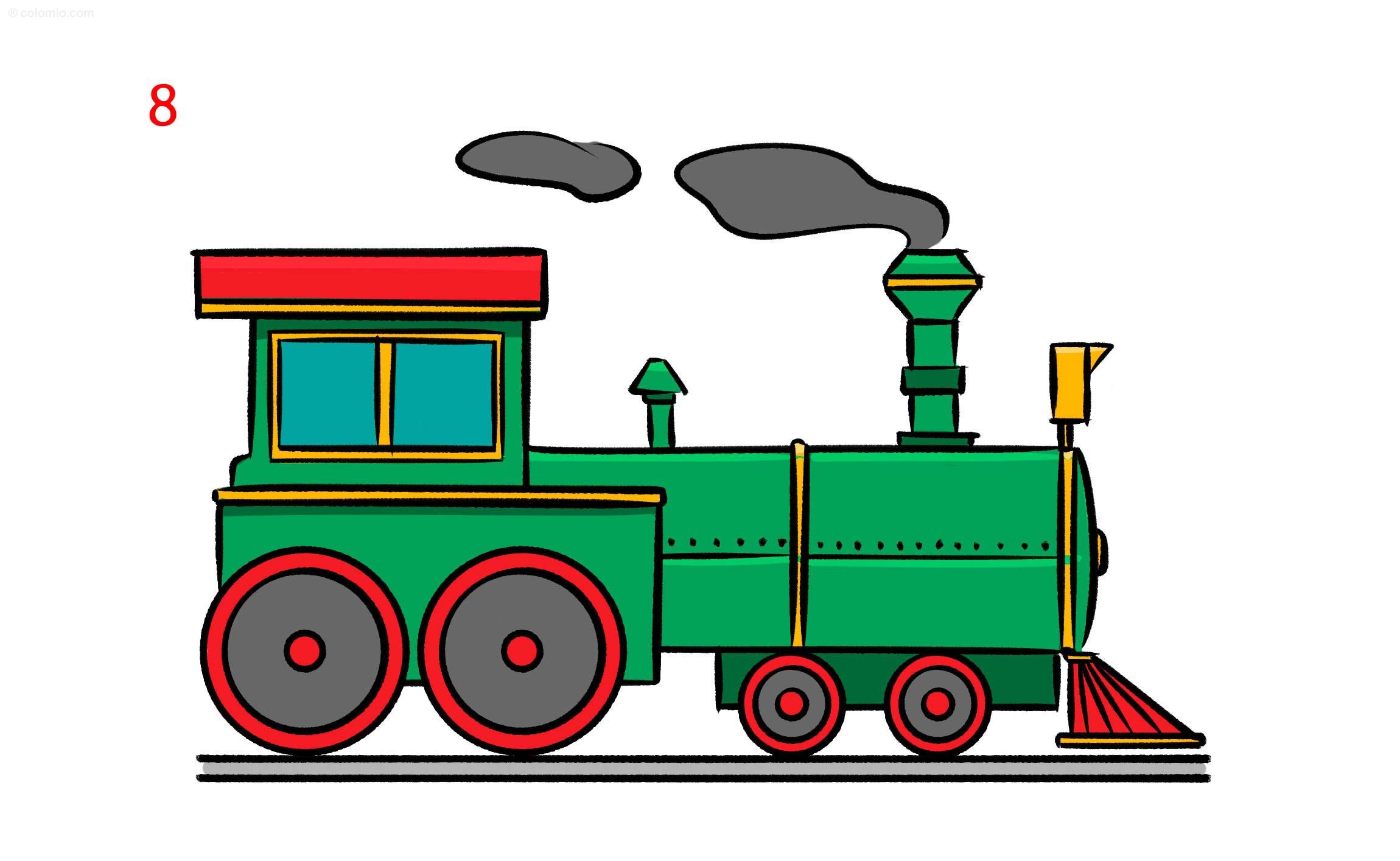 Train Drawing Ideas How To Draw A Train In 7 Steps