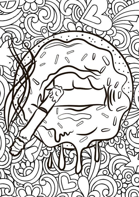 Trippy Coloring Pages For Adults Hippy Trippy Free Coloring Pages