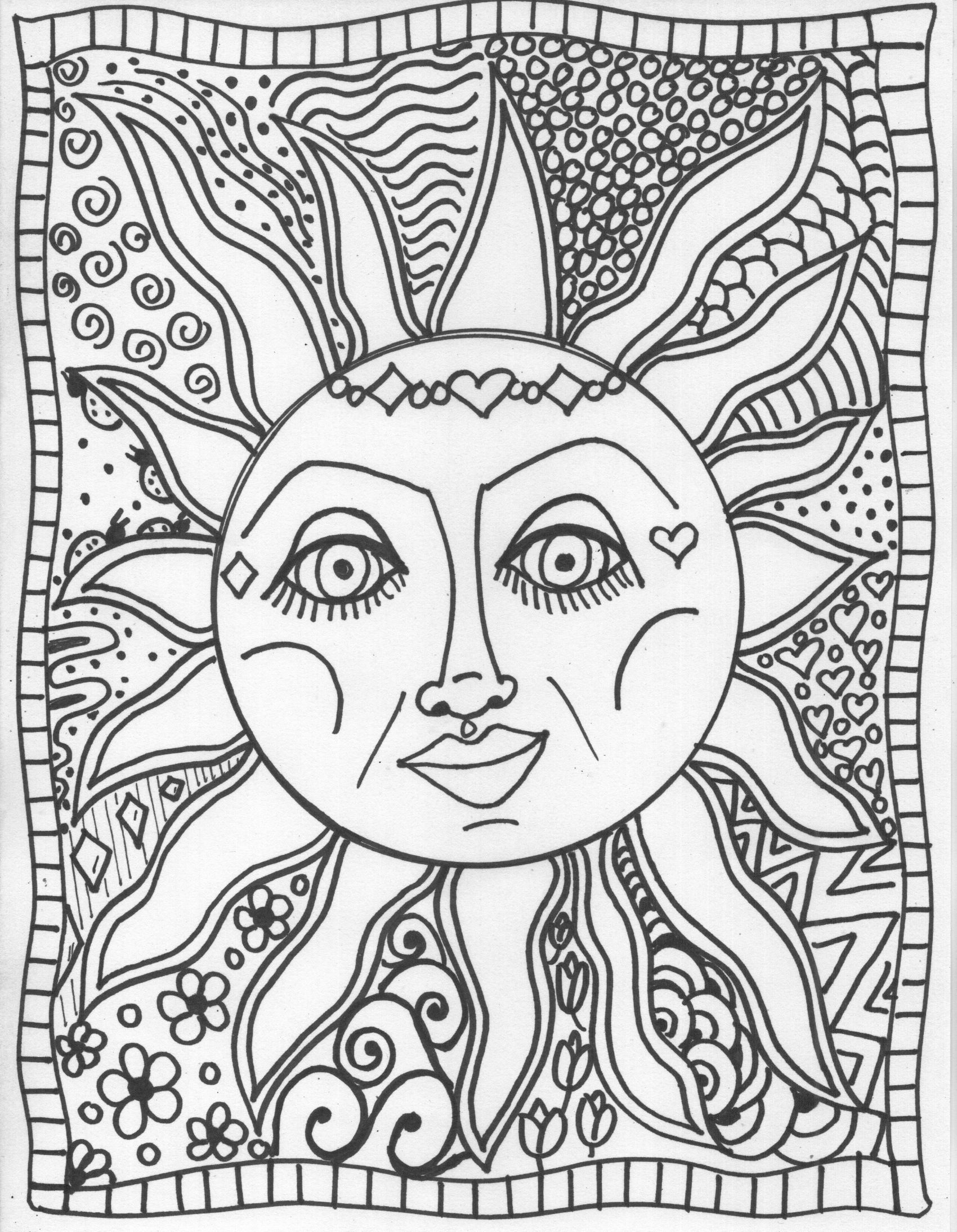 Trippy Coloring Pages To Print Coloring Home