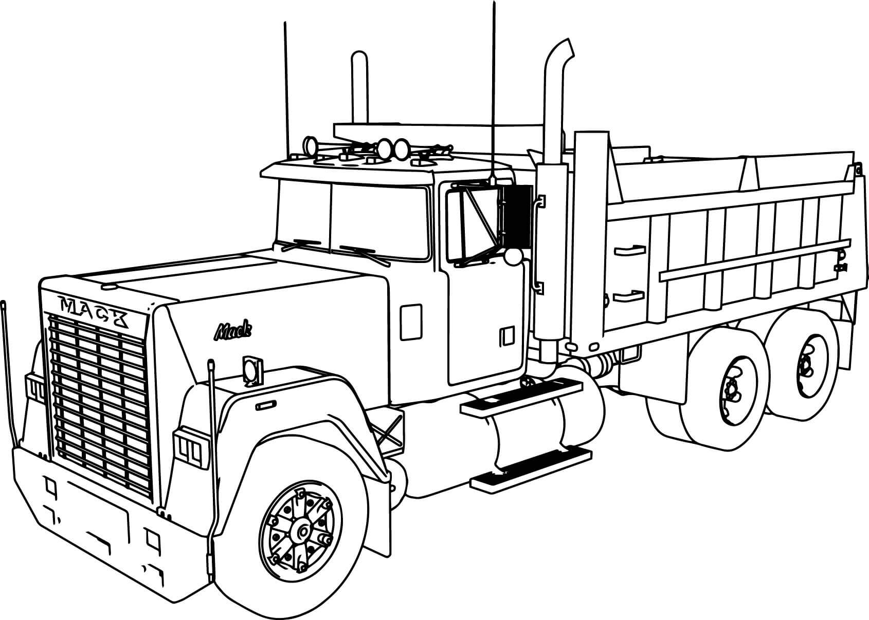 Truck Coloring Pages Printable Coloring Pages FREE