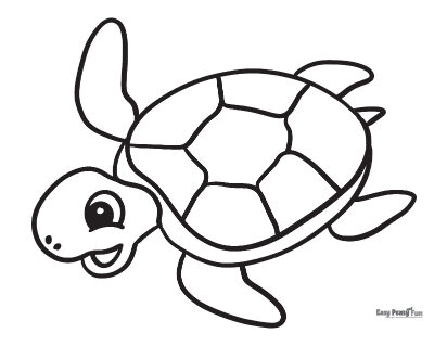 Turtle Coloring Pages 30 Printable Sheets Easy Peasy And Fun