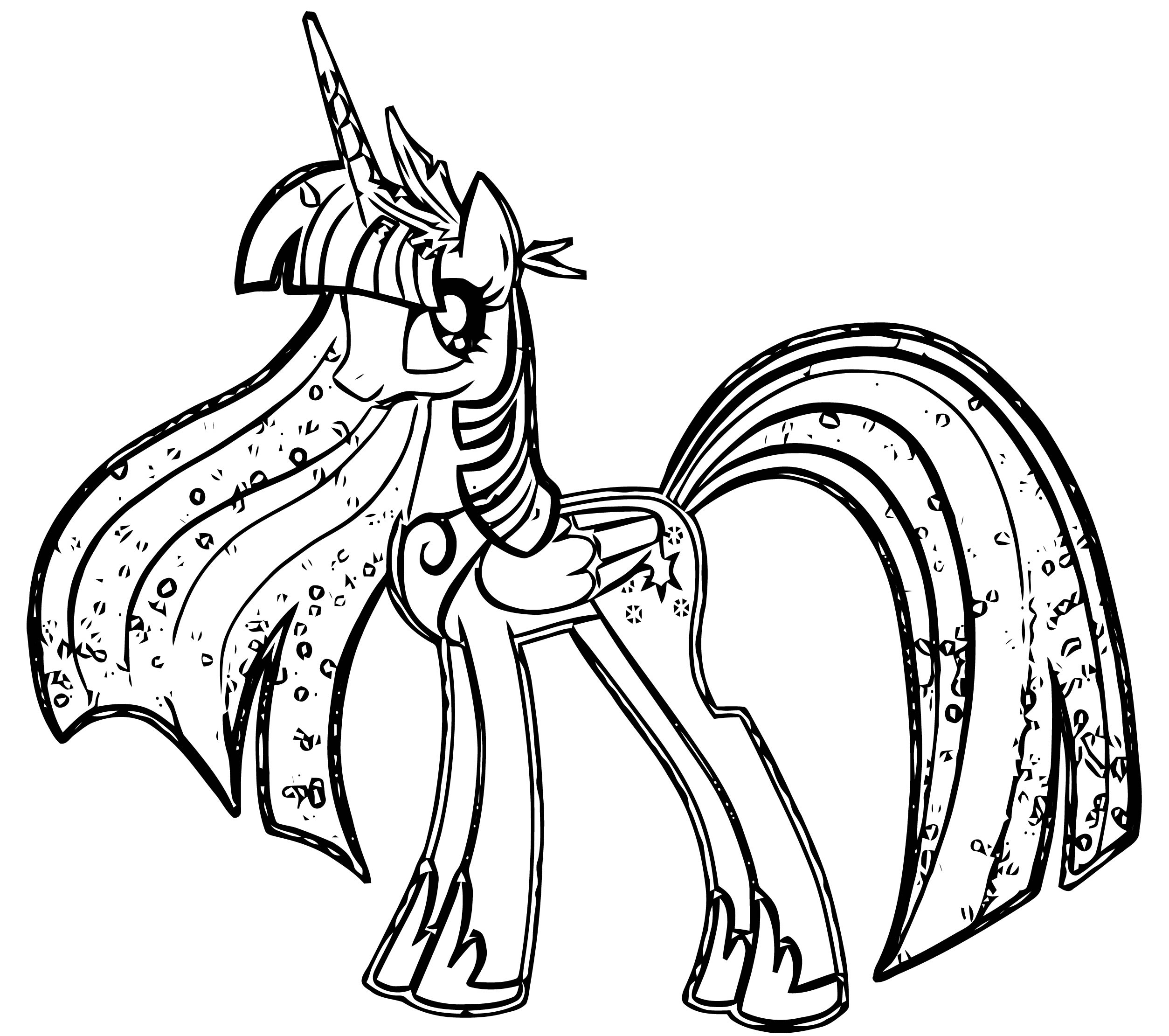 Twilight Sparkle Mermaid Coloring Page Twilight Sparkle Coloring Page 