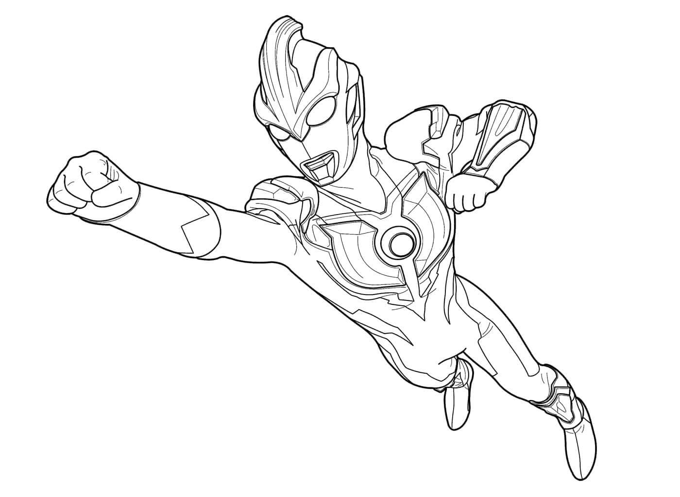 Ultraman Orb Coloring Page Free Printable Coloring Pages For Kids
