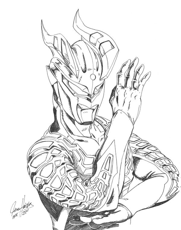 Ultraman Zero Coloring Page Coloring Home