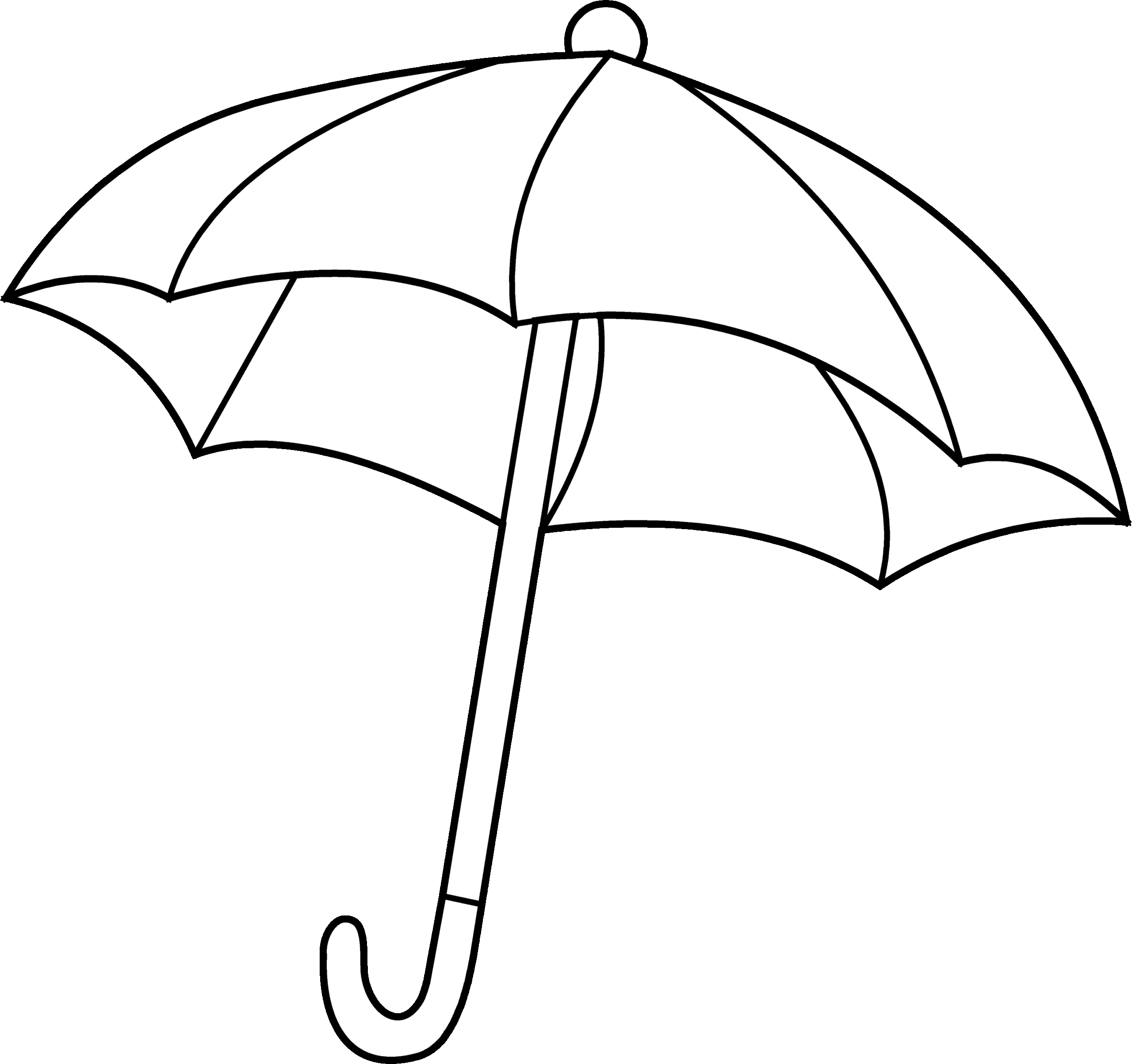 Umbrella Coloring Page Free Clip Art