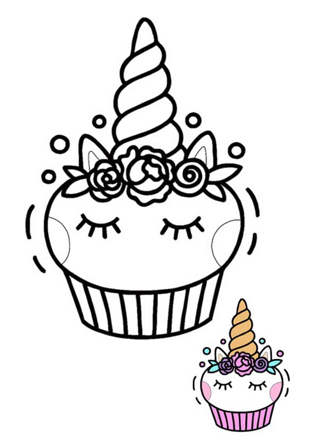 Unicorn Cake Coloring Pages 6 Free Printable Coloring Pages 2021