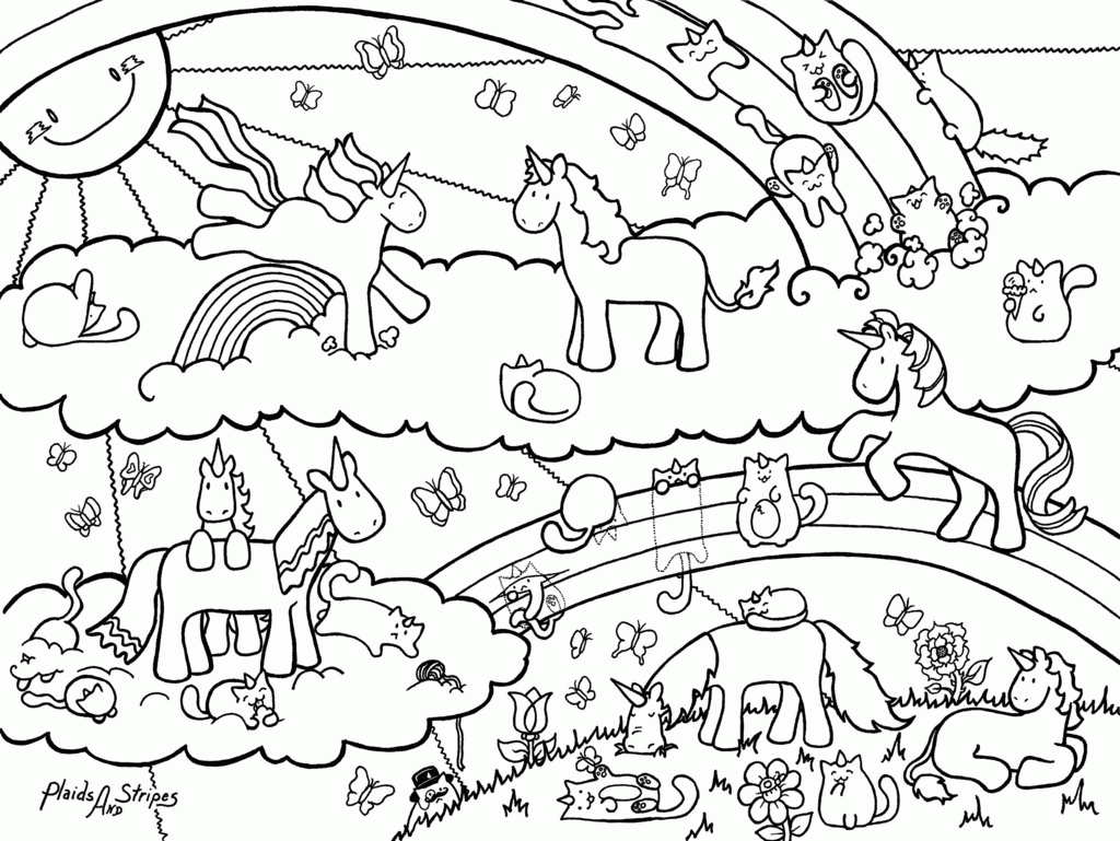Unicorn Coloring Pages For Adults Coloring Home