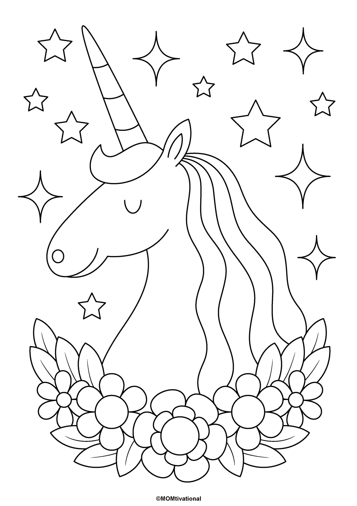 Unicorn Printable Colouring Pages Free Printable Free Templates