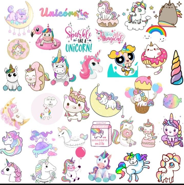 Unicorn Stickers In 2023 Unicorn Stickers Cute Stickers Diy Journal 