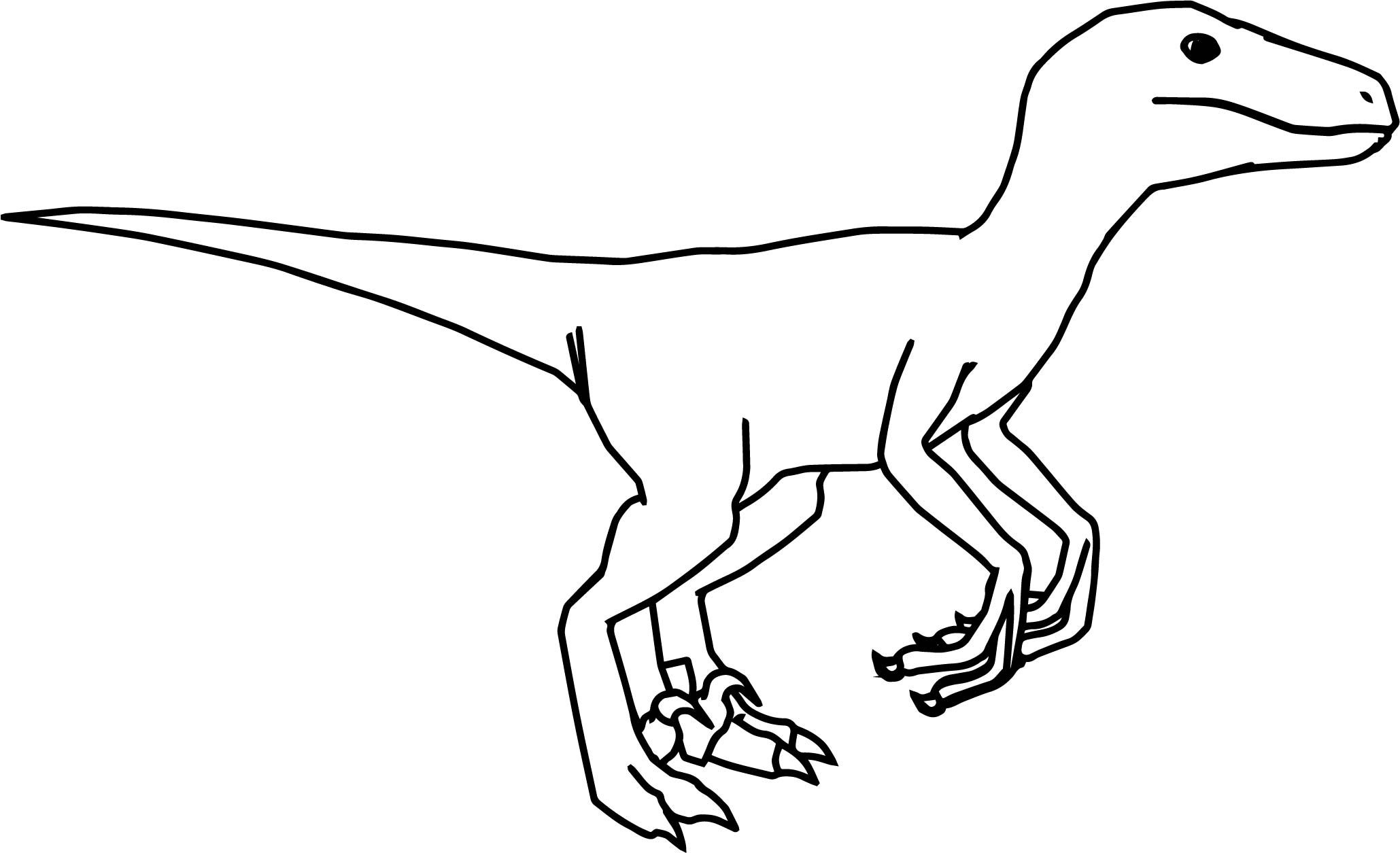 Velociraptor Coloring Page