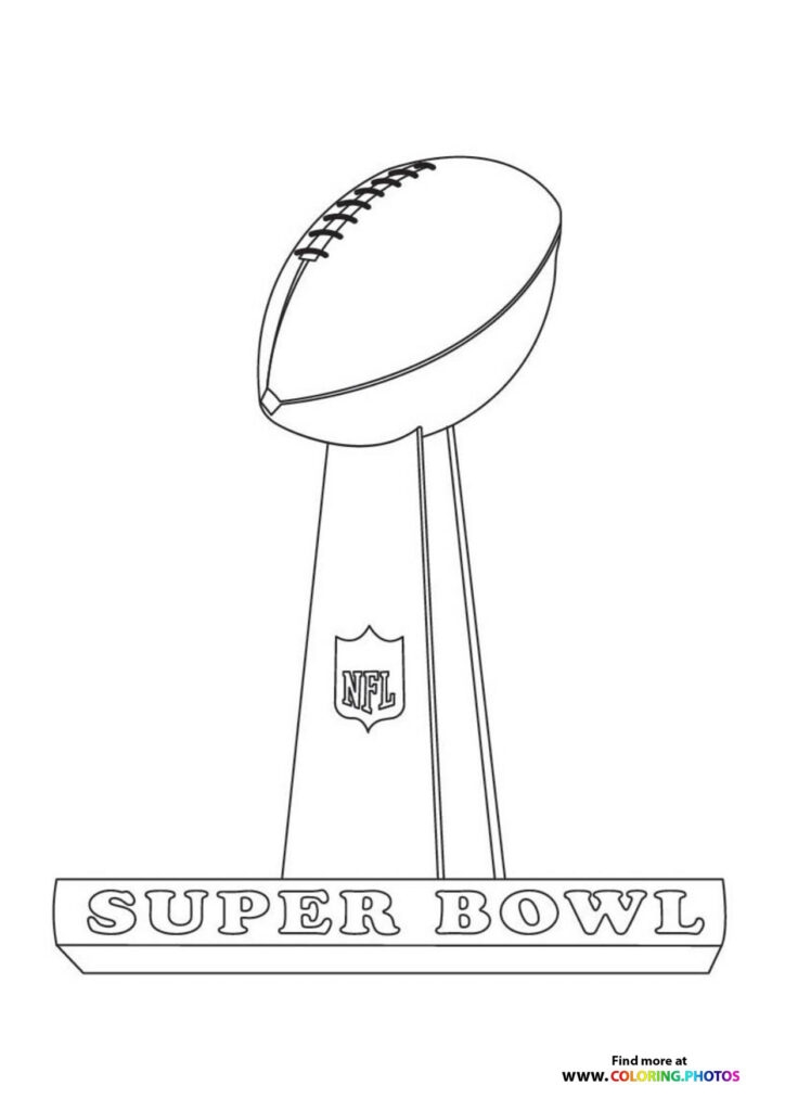 Vince Lombardi Trophy Coloring Pages For Kids