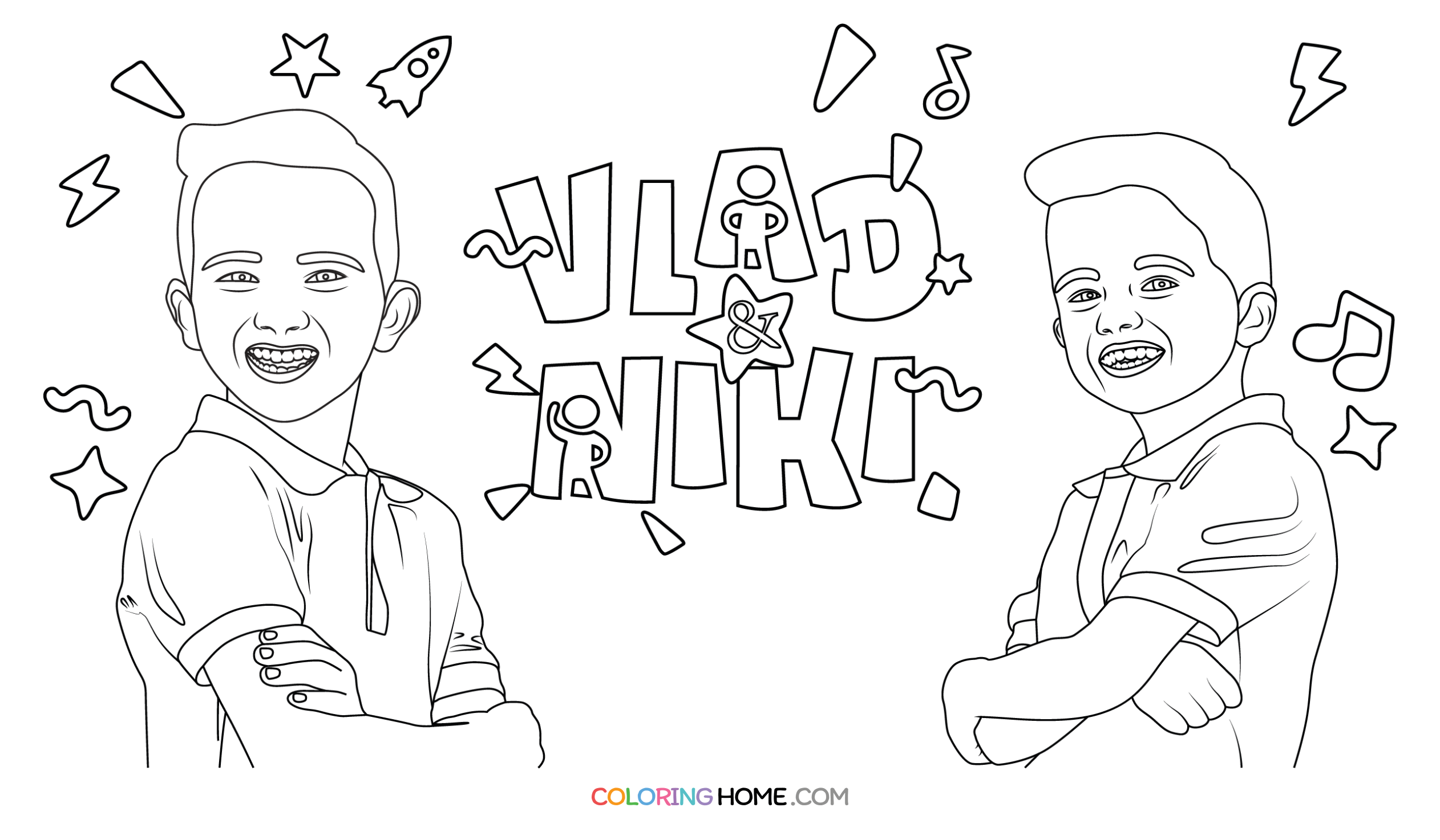 Vlad And Niki Coloring Pages Coloring Home