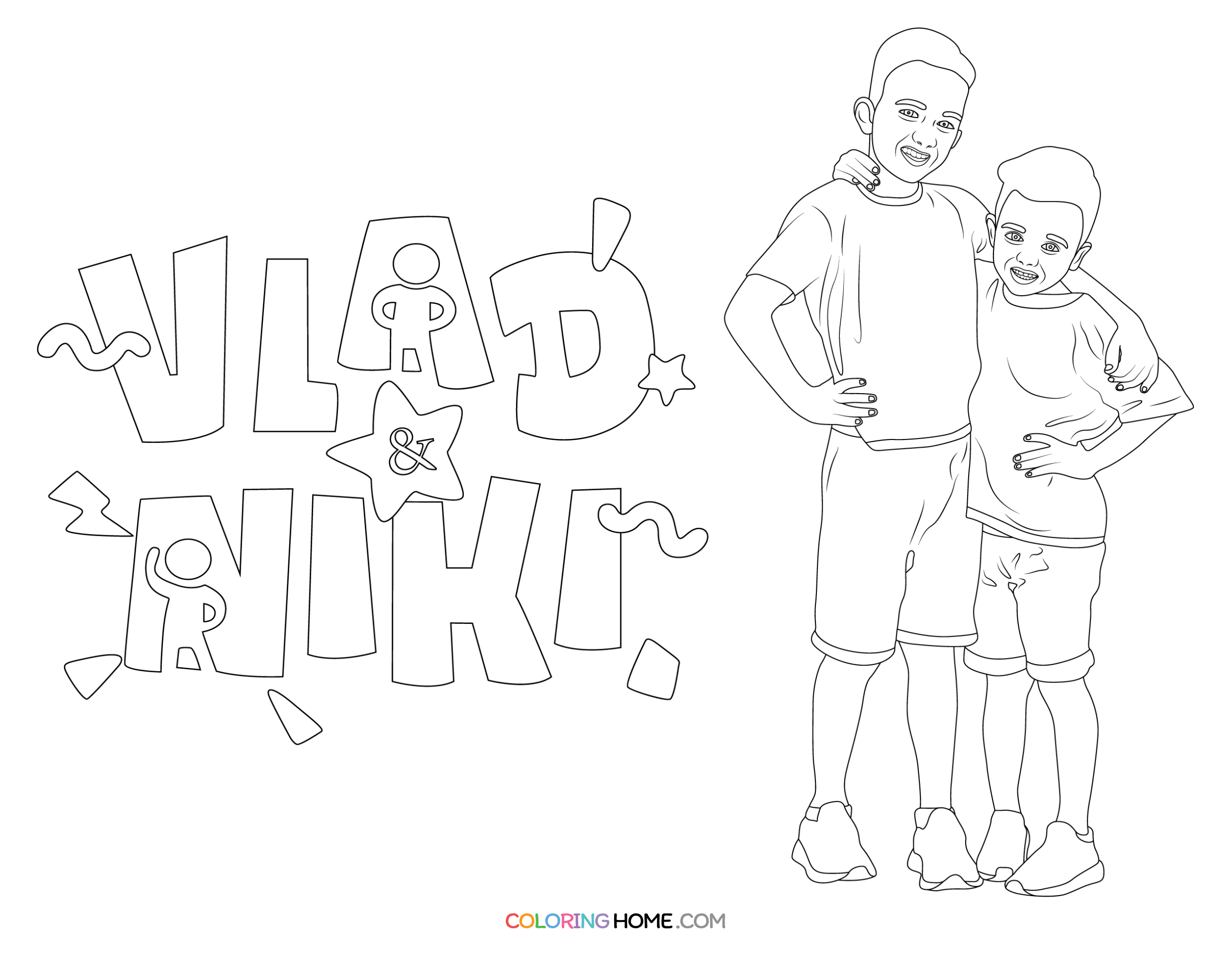 Vlad And Niki Coloring Pages Coloring Home