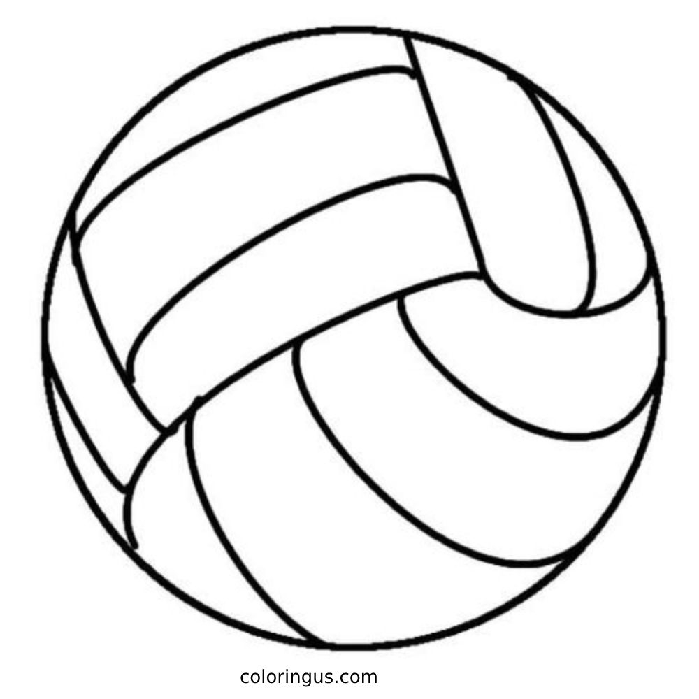 Volleyball Coloring Pages Free Printable PDF 