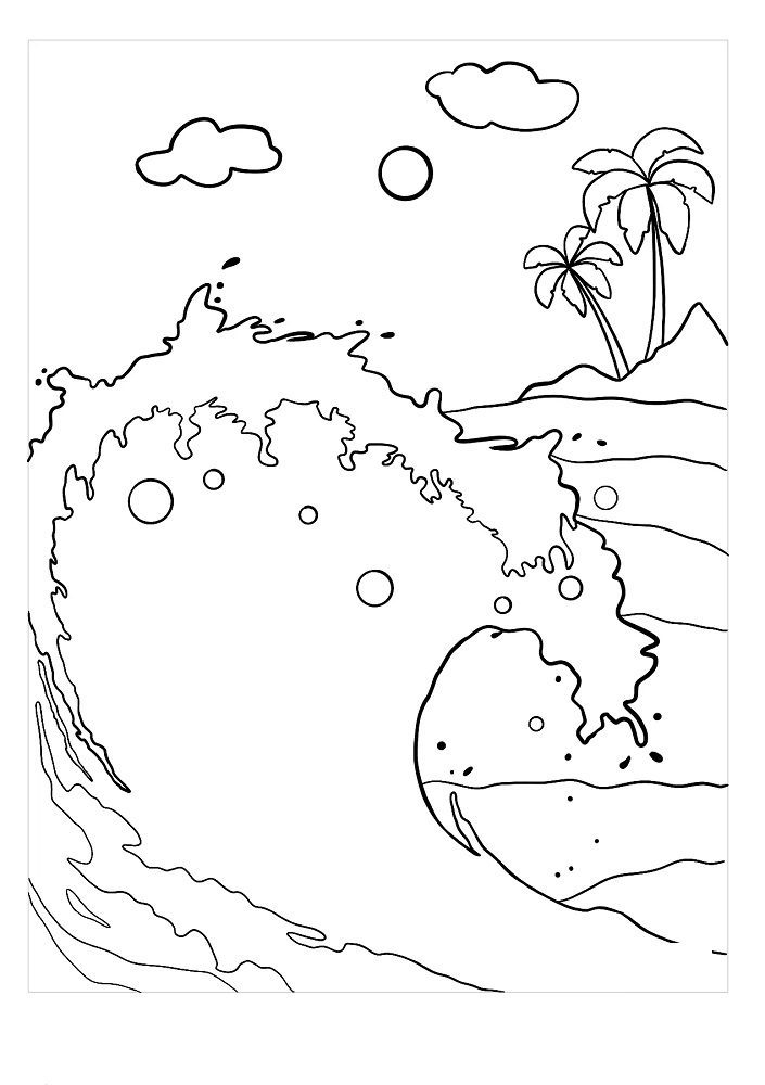 Water Coloring Pages Waves Coloring Book 6000 Coloring Pages 