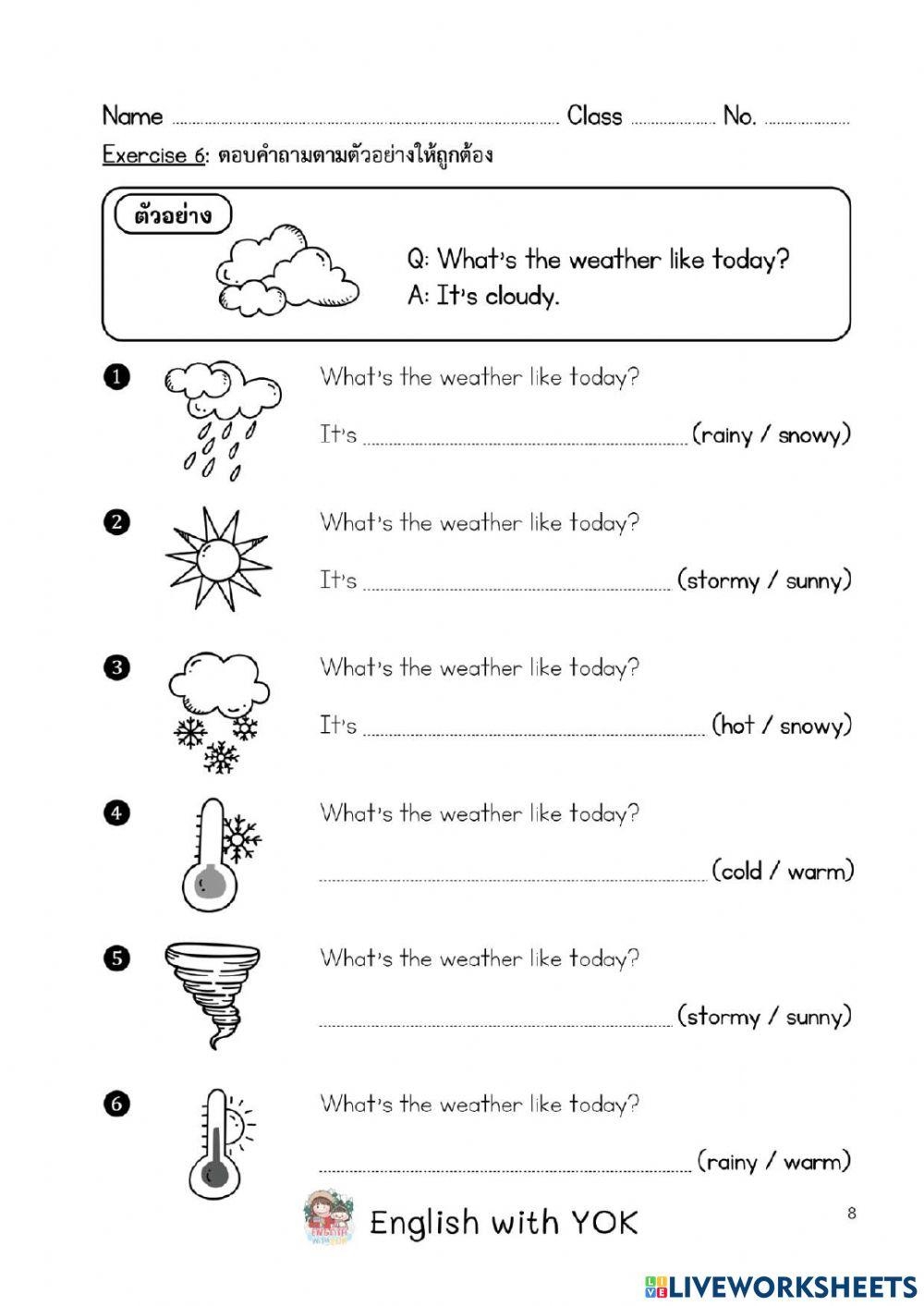 Weather Worksheets Activity Live Worksheets Worksheets Library