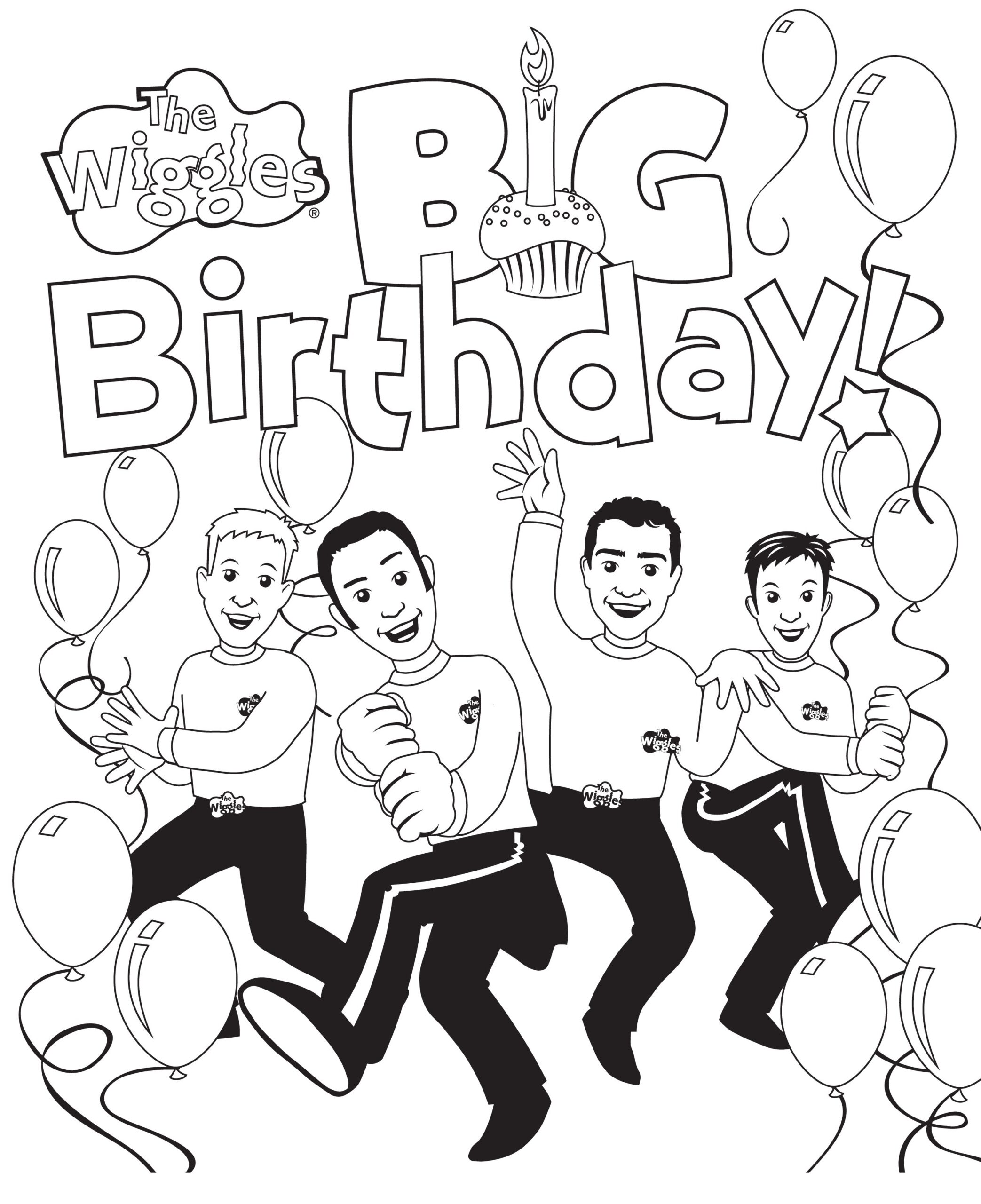 Wiggles Colouring Pages At GetColorings Free Printable Colorings