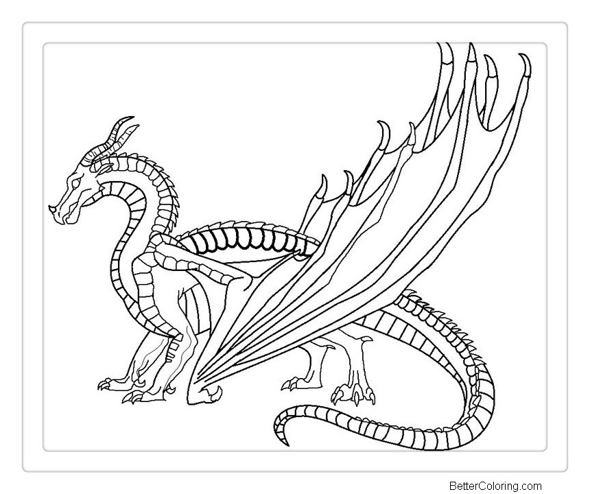 Wings Of Fire Coloring Pages Free Printable Coloring Pages