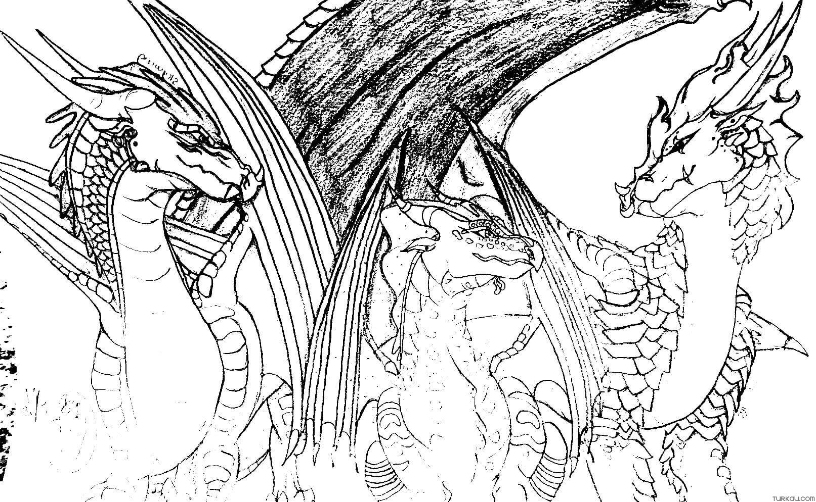 Wings Of Fire Coloring Pages Turkau