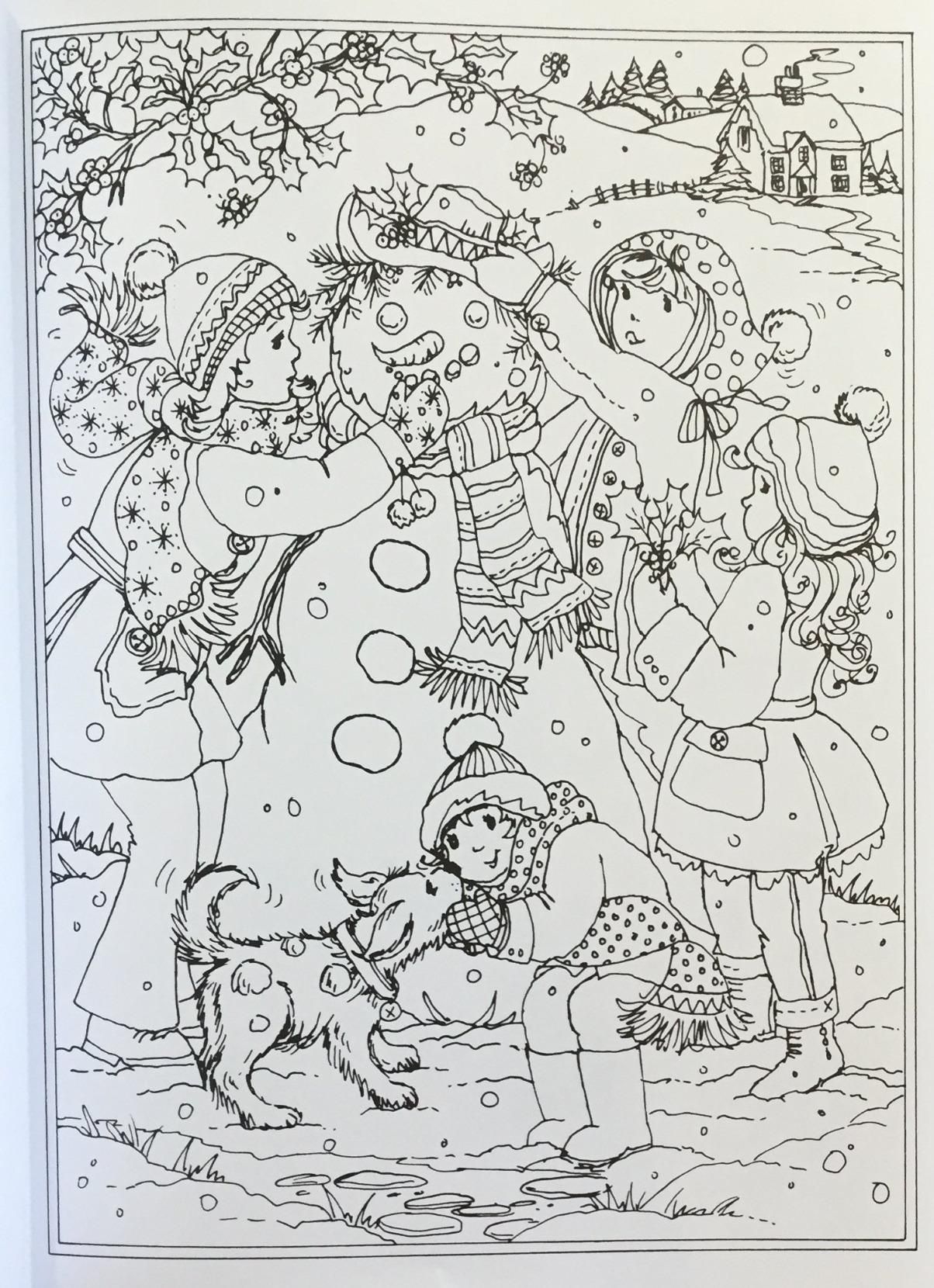 Winter Coloring Pages For Adults