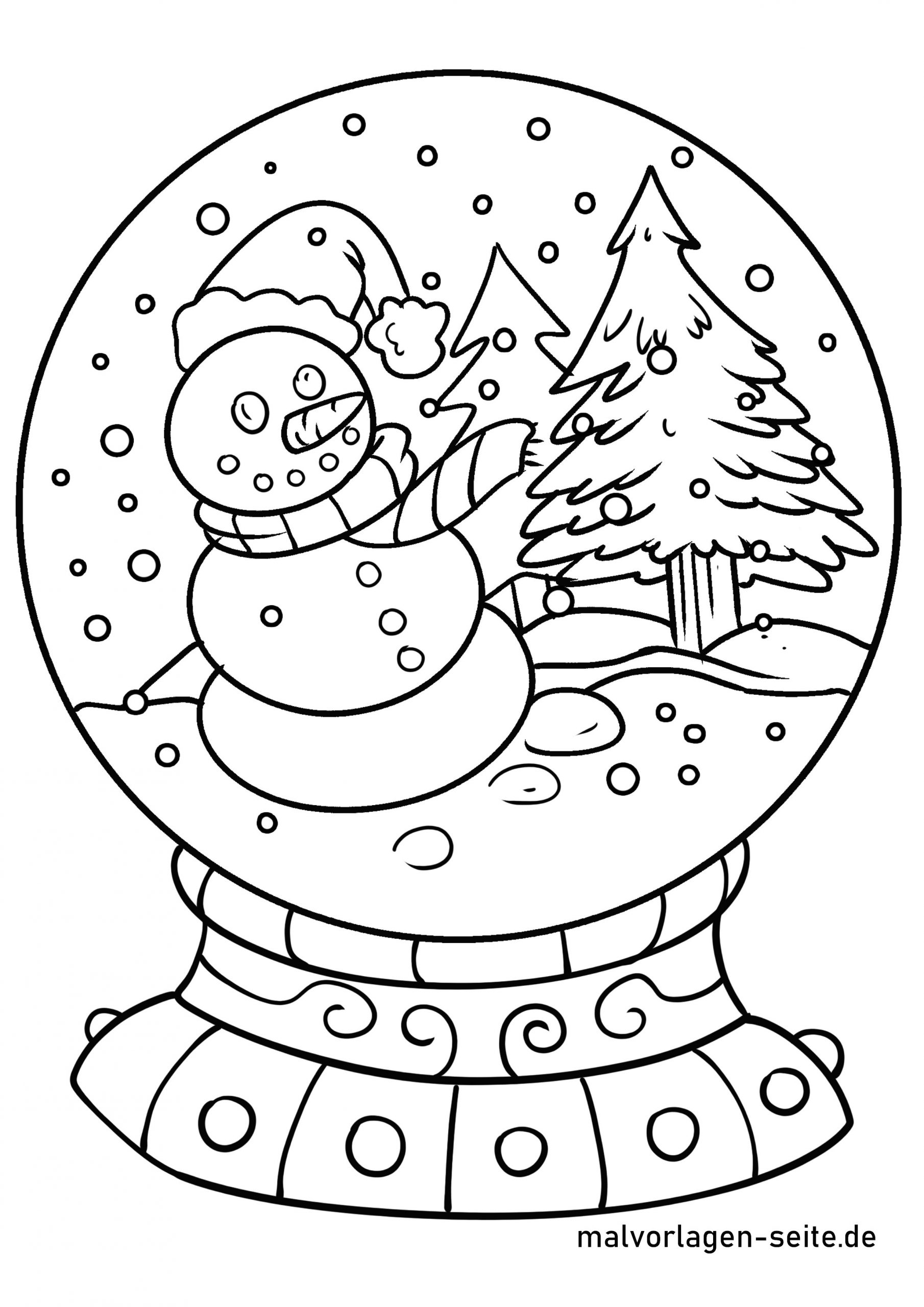 Winter Colouring Page Free