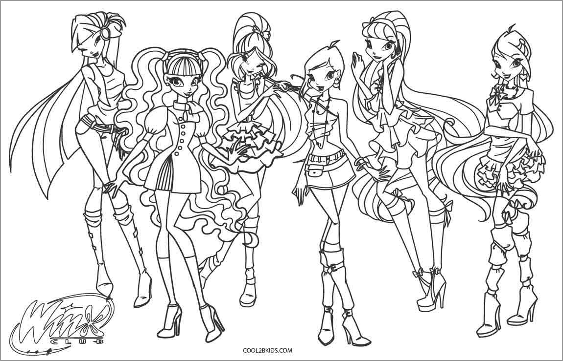 Winx Club Coloring Pages ColoringBay