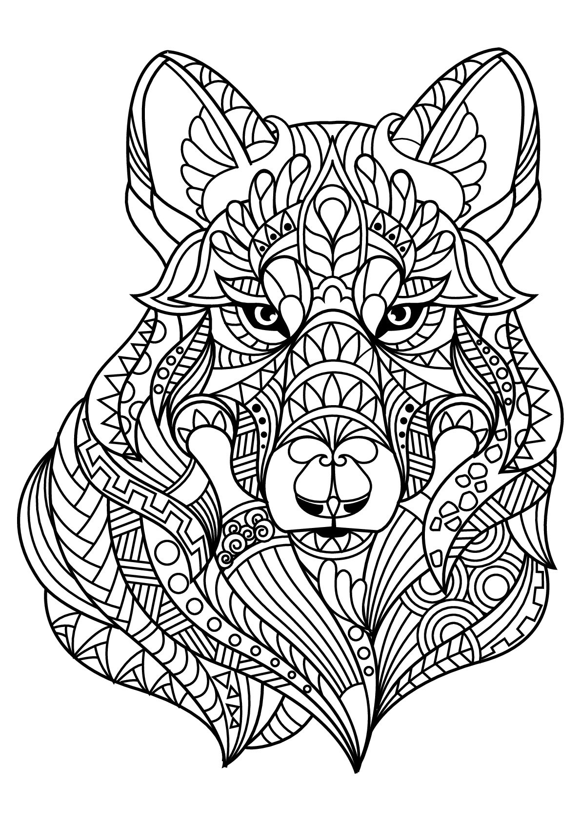Wolf Wolf Coloring Pages For Kids