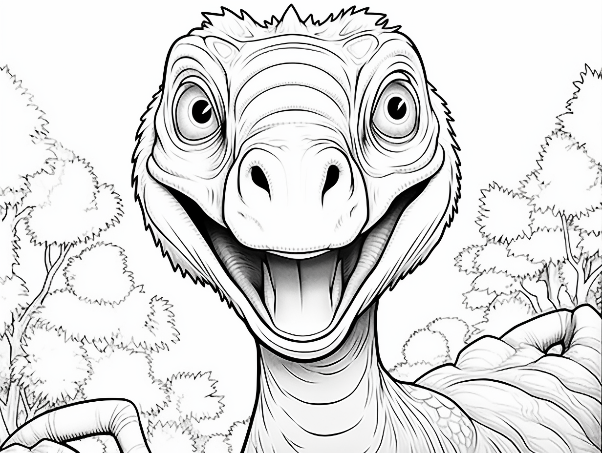 Wonderful Therizinosaurus Coloring Page Coloring Page