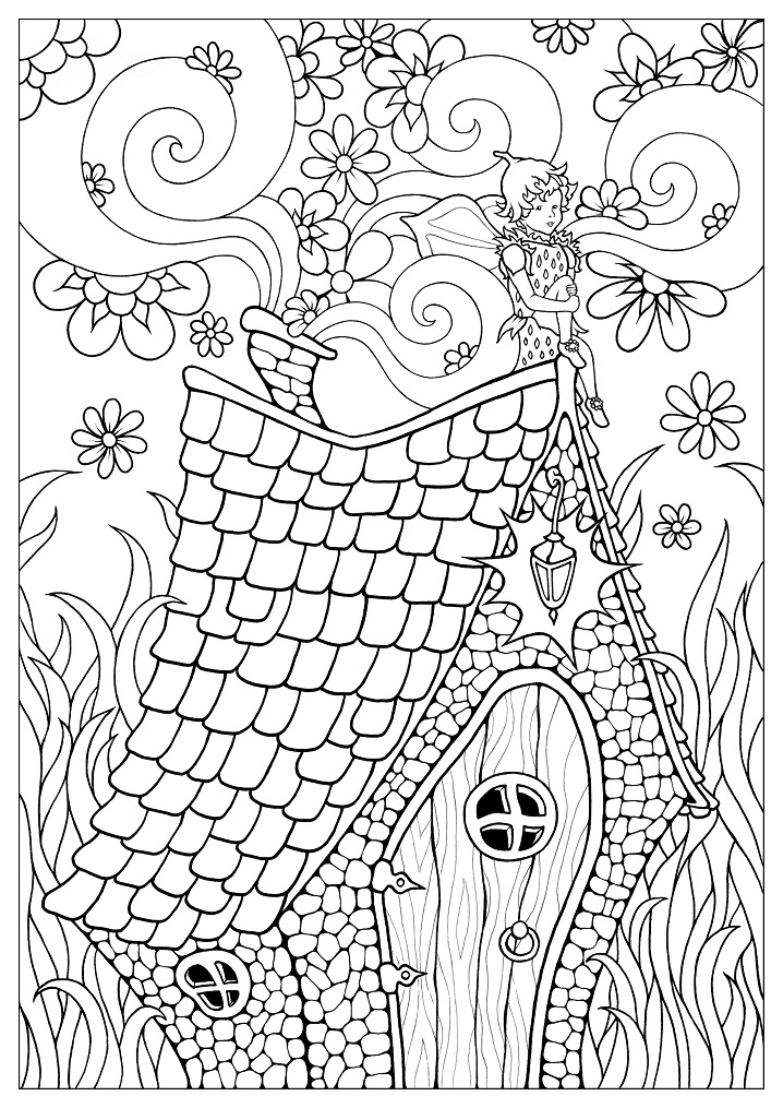 Woodland Fairy Coloring Page Free Printable Coloring Pages For Kids