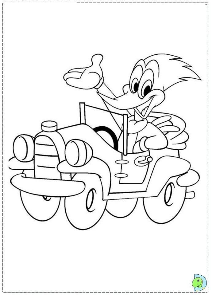 Woody Woodpecker Coloring Page DinoKids