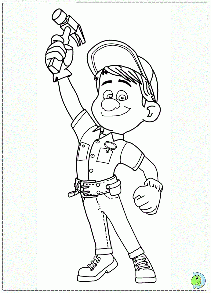 Wreck It Ralph Coloring Page DinoKids
