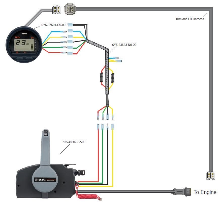 Yamaha Outboard Analog Tachometer Wiring Diagram Wiring Diagram And 
